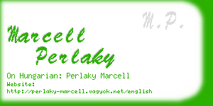 marcell perlaky business card